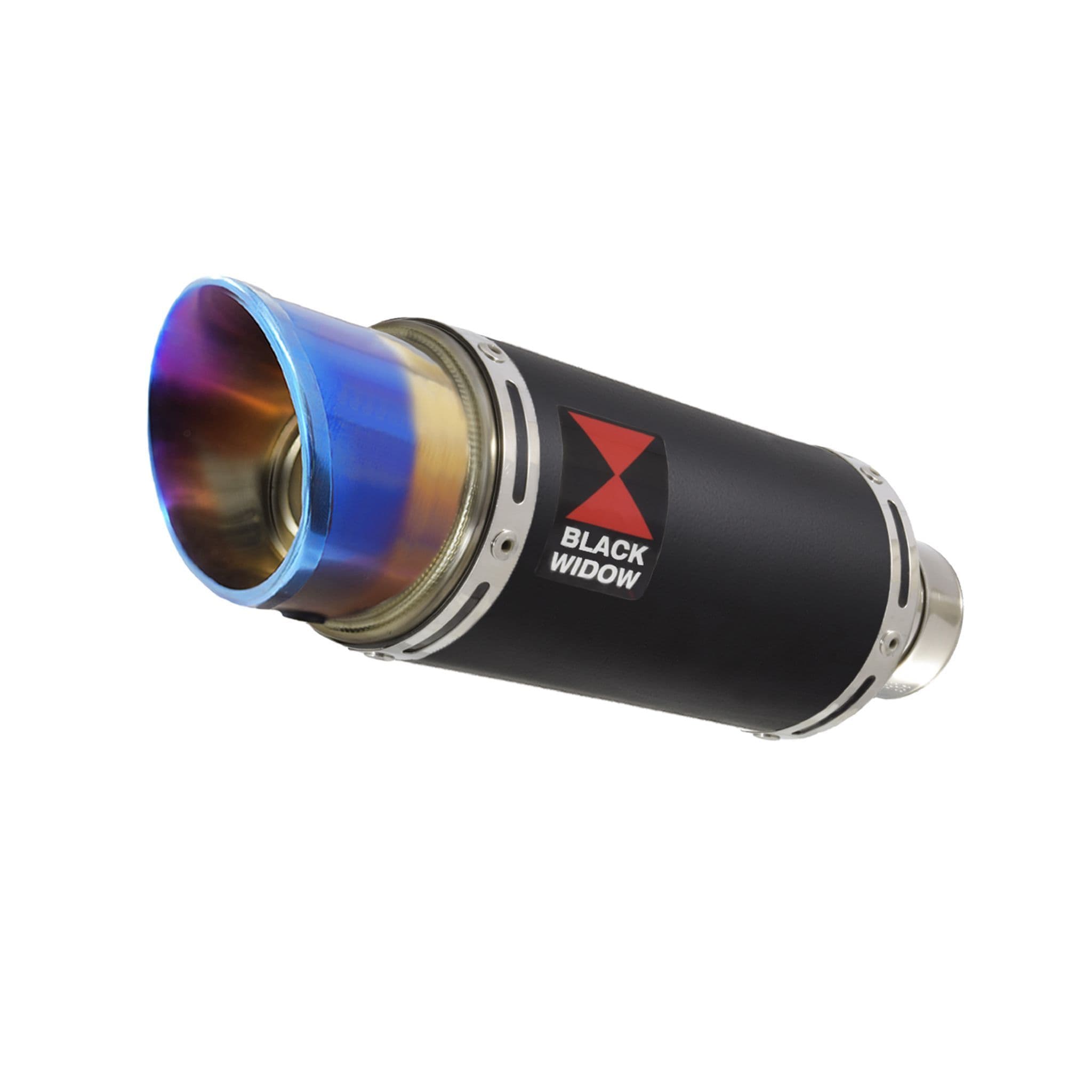 のに KTM 390 Duke 2024 - 2025 Exhaust System 200mm Round Black