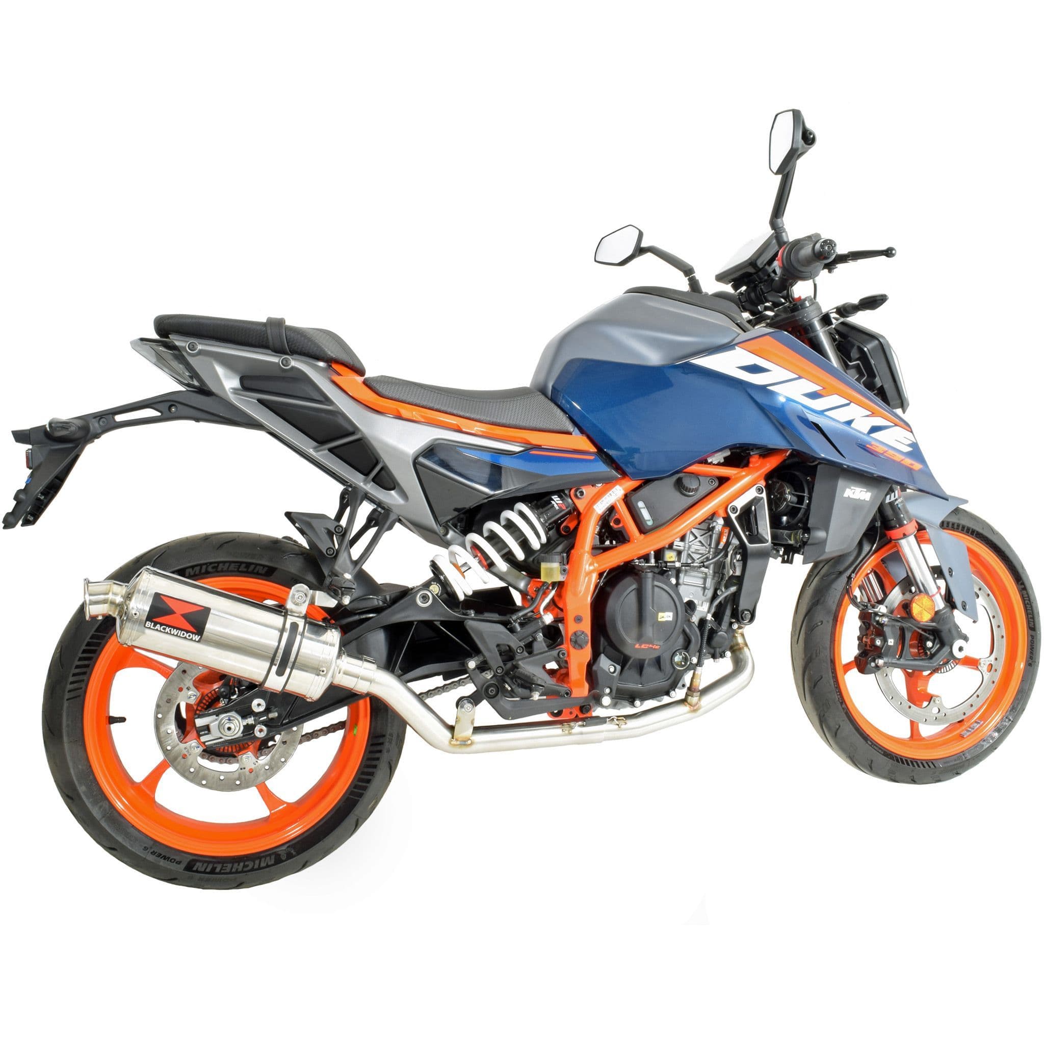 KTM 390 Duke 2024 - 2025 Exhaust System 300mm Oval Stainless Silencer