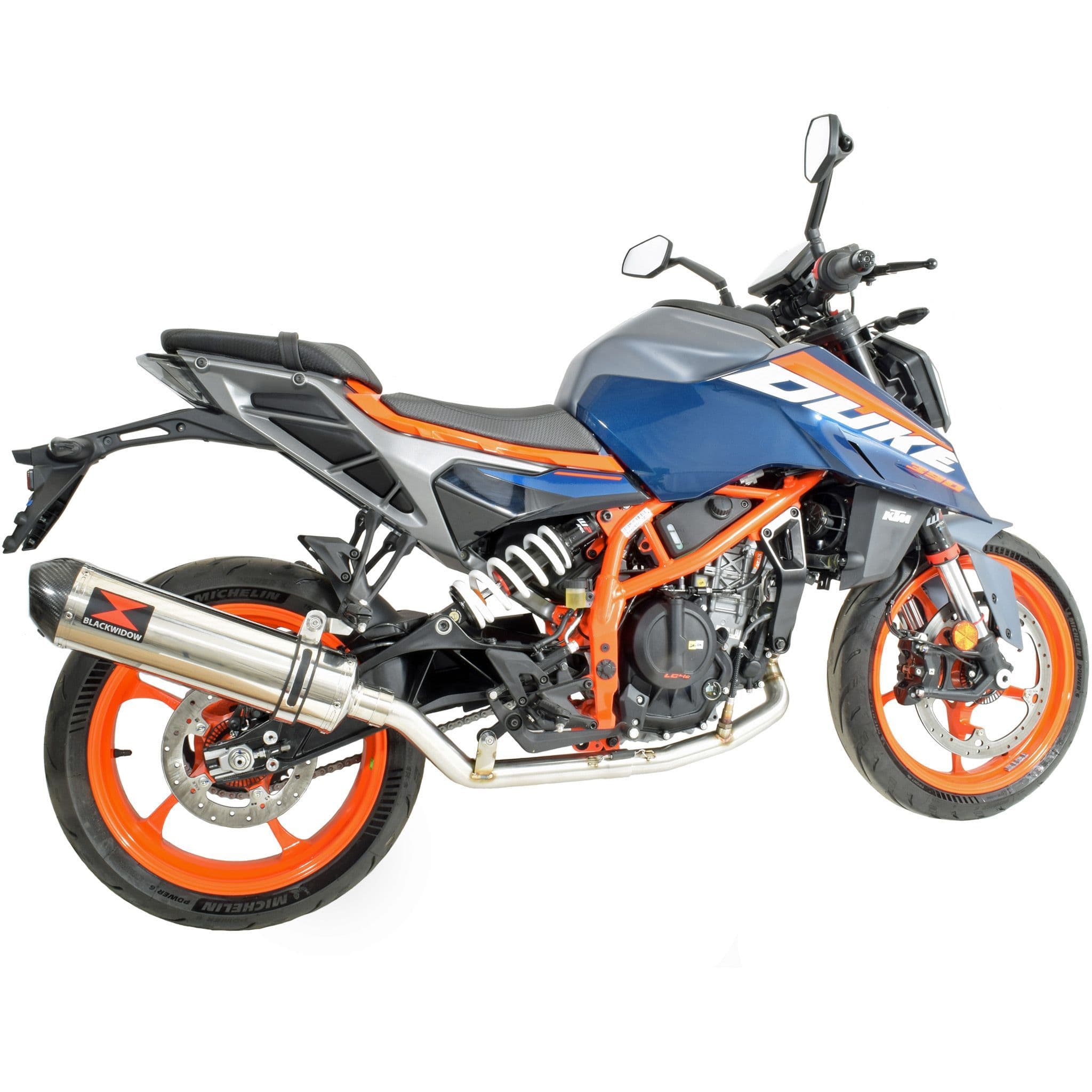 KTM 390 Duke 2024 - 2025 Exhaust system 400mm Oval Stainless
