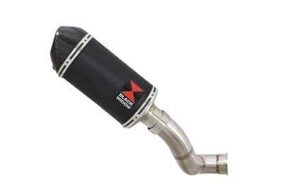 KTM 690 Duke 2012-2019 Exhaust Silencer 200mm Oval Black Stainless Carbon Tip