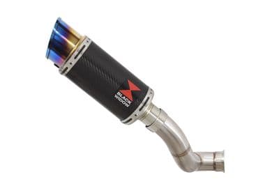 KTM 690 Duke 2012-2019 Exhaust Silencer 200mm Round Blue Tip Carbon