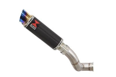 KTM 690 Duke 2012-2019 Exhaust Silencer 230mm GP Round Blue Tip Carbon