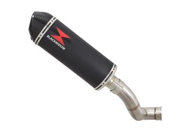 KTM 690 Duke 2012-2019 Exhaust Silencer 300mm Oval Black Stainless Carbon Tip
