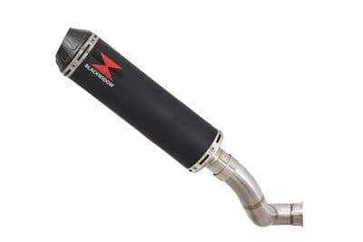 KTM 690 Duke 2012-2019 Exhaust Silencer 370mm Round Black Stainless Carbon Tip