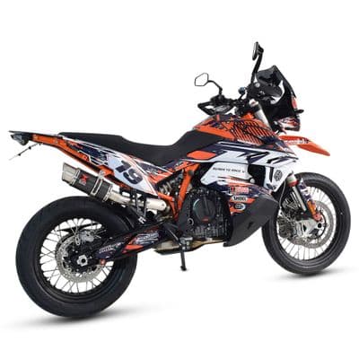 KTM 790 Adventure 2019 - 2026 Exhaust Silencer 200mm Round Carbon