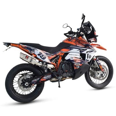 KTM 790 Adventure 2019 - 2026 Exhaust Silencer 200mm Round Stainless