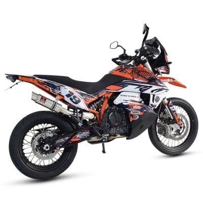 KTM 790 Adventure 2019 - 2026 Exhaust Silencer 230mm GP Round Stainless