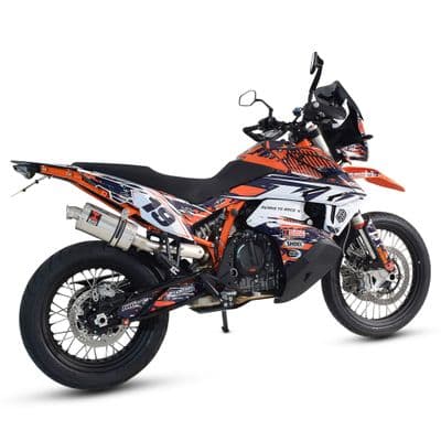 KTM 790 Adventure 2019 - 2026 Exhaust Silencer 230mm Oval Stainless