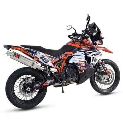 KTM 790 Adventure 2019 - 2026 Exhaust Silencer 400mm Round Stainless