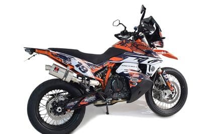 KTM 790 Adventure R 2019 - 2026 230 mm Oval Stainless Steel Silencer