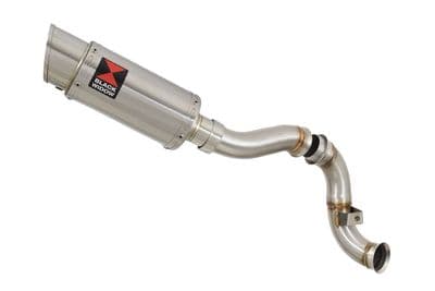 KTM 790 Duke 2018 - 2024 200mm Round Stainless Silencer Kit & De - Cat Eliminator Exhaust Pipe