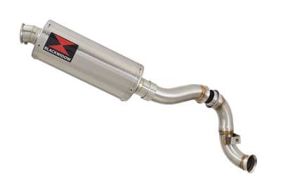 KTM 790 Duke 2018 - 2024 300mm Round Stainless Silencer Kit &  De - Cat Eliminator Exhaust Pipe