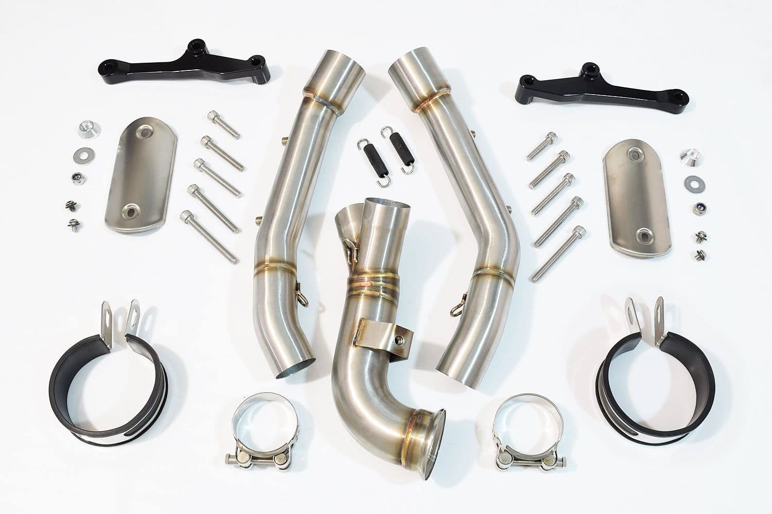k KTM 790 Duke 2018 - 2024 Twin 230mm Round Black Stainless