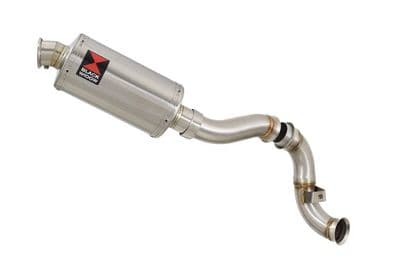 KTM 890 Duke 2020 - 2024 230mm Oval Stainless Silencer Kit & De - Cat Eliminator Exhaust Pipe