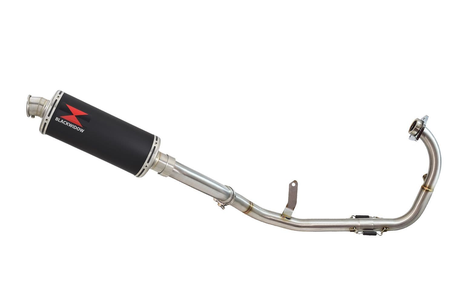 KTM RC 125 Duke 2021-2023 De-Cat Exhaust System 300mm Oval Black