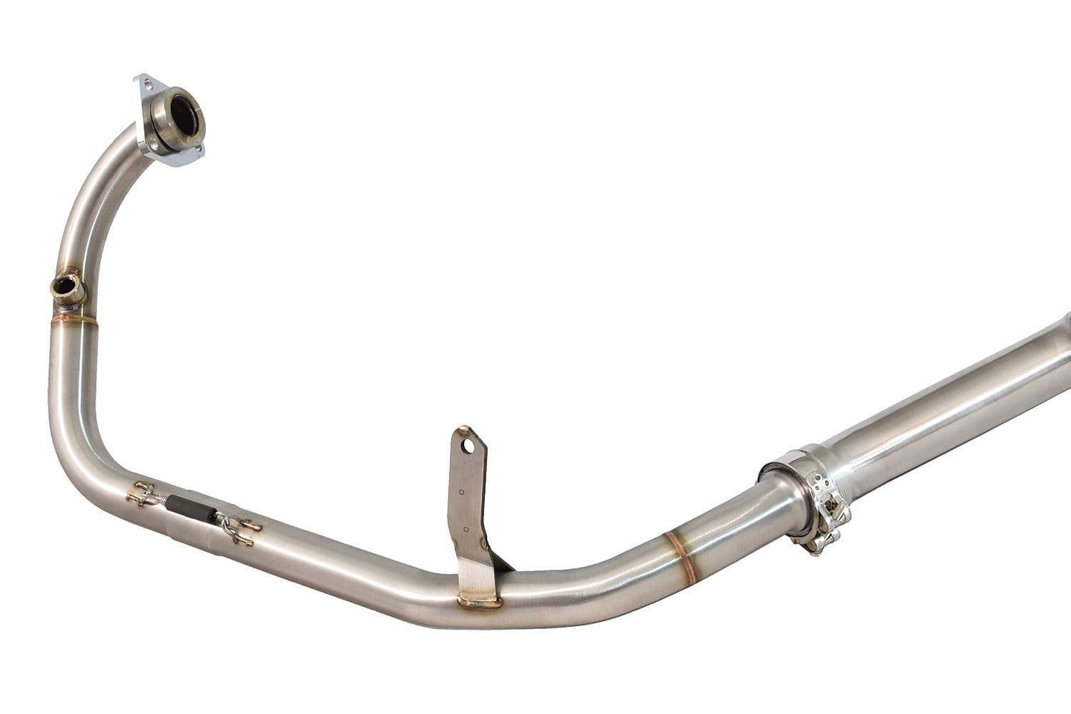 P KTM RC 125 Duke 2021-2023 De-Cat Exhaust System 400mm Round Black