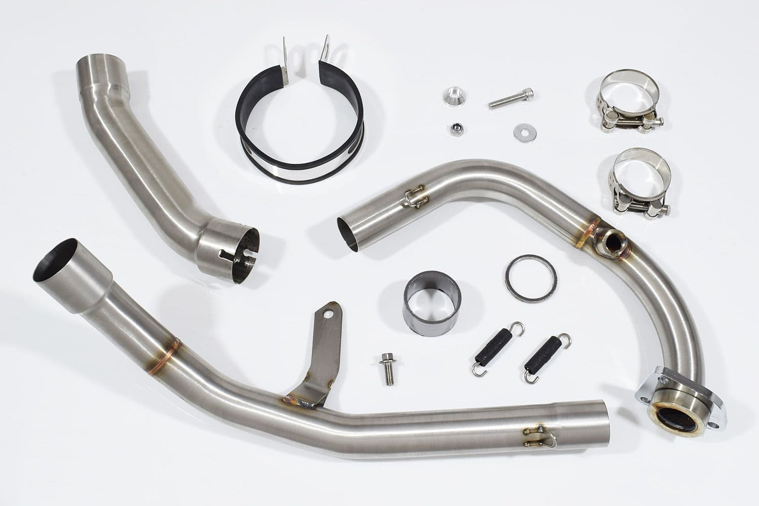 KTM RC 125 Duke 2021-2023 De-Cat Exhaust System 400mm Round Black