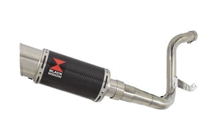 KTM RC 200 2011-2016 De Cat Exhaust Silencer Kit + 200mm Round Carbon