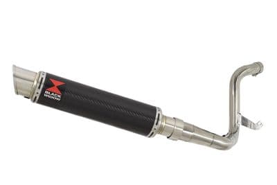 KTM RC 200 2011-2016 De Cat Exhaust Silencer Kit + 350mm GP Round Carbon