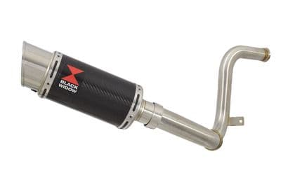 KTM RC 250 17-19 De Cat Eliminator Pipe + 200mm Round Carbon Silencer