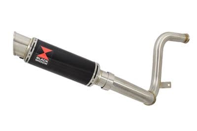 KTM RC 250 17-19 De Cat Eliminator Pipe + 230mm GP Round Black Stainless Silencer Kit