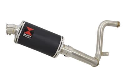 KTM RC 250 17-19 De Cat Eliminator Pipe + 230mm Oval Black Stainless Silencer Kit