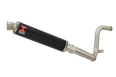 KTM RC 250 17-19 De Cat Eliminator Pipe + 350mm Round Black Stainless Silencer Kit