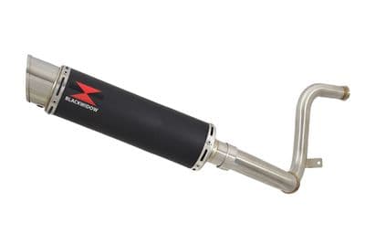 KTM RC 250 17-19 De Cat Eliminator Pipe + 360mm GP Round Black Stainless Silencer Kit