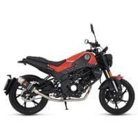 Leoncino 125 2022-2024 Performance Exhaust Full System 200mm Round GP Black Stainless Steel Silencer