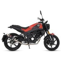 Leoncino 125 2022 - 2024 Performance Exhaust Full System 230 mm Oval Black Stainless Steel Silencer