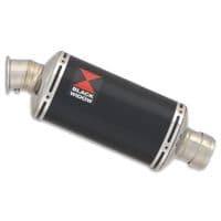 Leoncino 125 2022 - 2024 Performance Exhaust Full System 230 mm Oval Black Stainless Steel Silencer