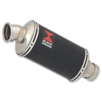 Leoncino 125 2022 - 2024 Performance Exhaust Full System 230 mm Oval Black Stainless Steel Silencer