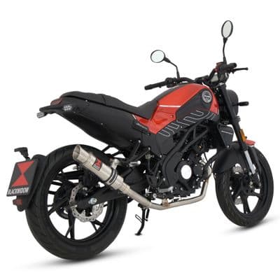 Leoncino 125 2022 - 2024 Performance Exhaust Full System 230 mm Round GP Stainless Steel Silencer