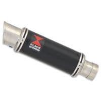 Leoncino 125 2022-2024 Performance Exhaust Full System 230mm Round GP Black Stainless Steel Silencer