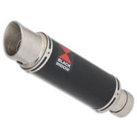 Leoncino 125 2022-2024 Performance Exhaust Full System 230mm Round GP Black Stainless Steel Silencer