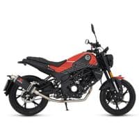 Leoncino 125 2022 - 2024 Performance Exhaust Full System 300 mm Oval Black Stainless Steel Silencer