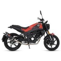 Leoncino 125 2022-2024 Performance Exhaust Full System 300mm Tri Oval Black Carbon Tip Silencer