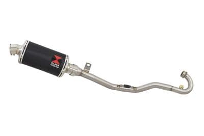 Lexmoto Adrenaline 125 2008-2016 Exhaust System + 230mm Oval Black Stainless Silencer