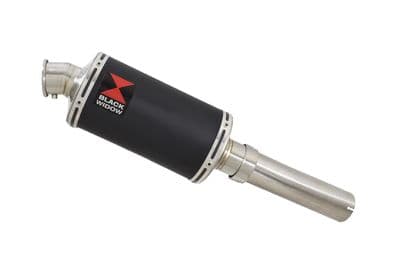 Lexmoto LXR 380 Exhaust Silencer 230mm Oval Black Stainless