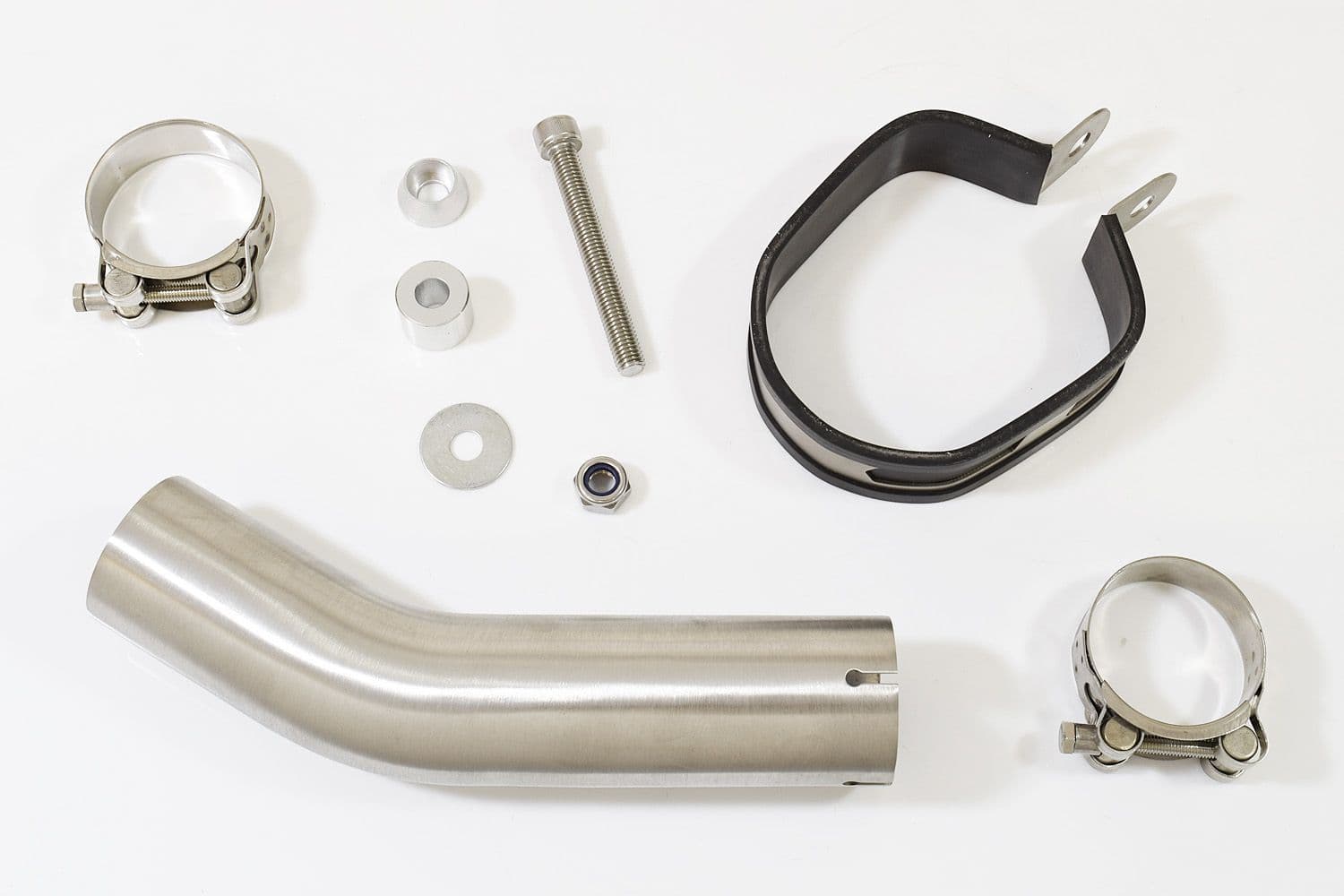 Lexmoto LXR125 Exhaust Silencer 300mm Hexagonal Brushed Stainless