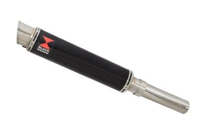 Lexmoto LXR125 Exhaust Silencer 350mm GP Round Black Stainless