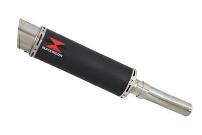 Lexmoto LXR125 Exhaust Silencer 360mm GP Round Black Stainless