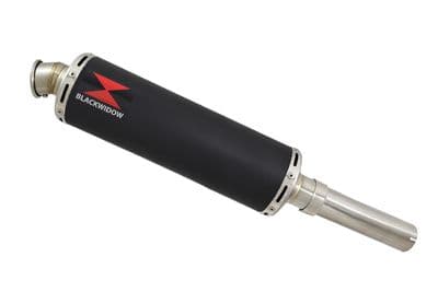 Lexmoto LXR125 Exhaust Silencer 400mm Round Black Stainless