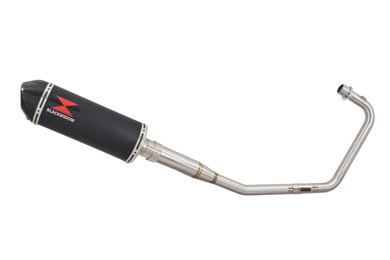 Lexmoto Venom 125 2013-2020 Exhaust System 300mm Oval Black