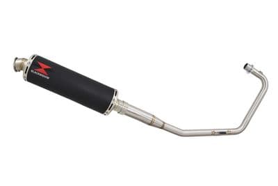 Lexmoto Venom 125 2013-2020 Exhaust System + 400mm Round Black Stainless Silencer