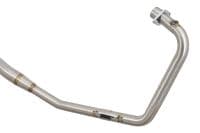 Lexmoto Viper 125 2018-2020 Exhaust System + 200mm Round Blue Tip Black Stainless Silencer