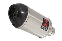 M 1000 R 2023 - 2026 Exhaust Link Pipe + 200mm Oval Stainless Carbon Tip Silencer