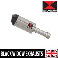 M 1000 R 2023 - 2026 Exhaust Link Pipe + 200mm Oval Stainless Carbon Tip Silencer