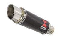 M 1000 R 2023 - 2026 Exhaust Link Pipe + 230mm GP Round Carbon Stainless Silencer