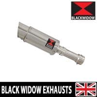 M 1000 R 2023 - 2026 Exhaust Link Pipe + 230mm GP Round Stainless Silencer